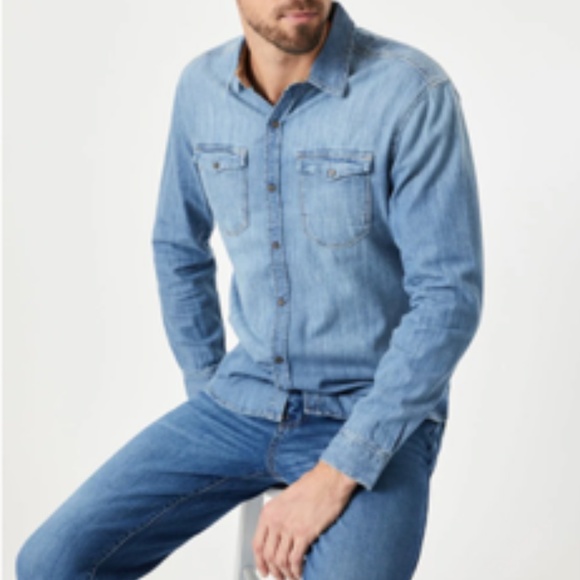 Mavi Denim Shirt - size L - Picture 1 of 7